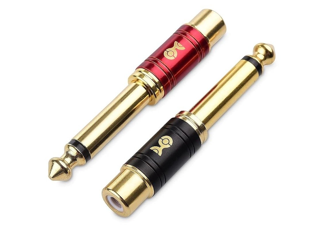 RCA to mono jack adapter